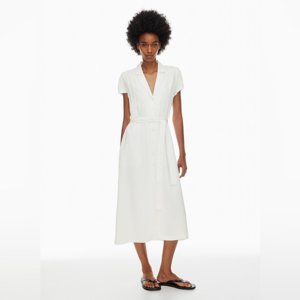 NWT Aritzia Wilfred Elegant White Shirt Dress